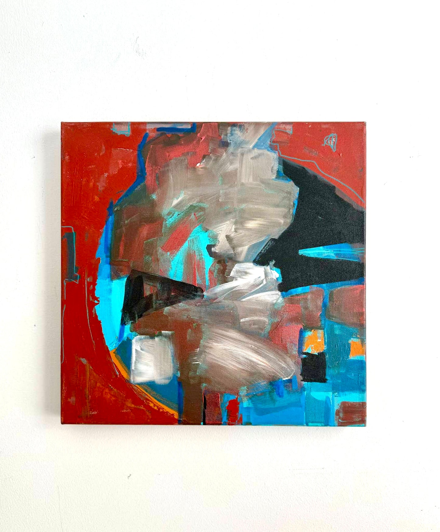 Abstract Painting on Canvas 16x16”